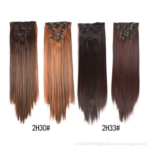 synthetic clip hair 8pcs per set